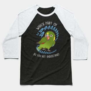 Yellow-naped Amazon Parrot Aaaa Baseball T-Shirt